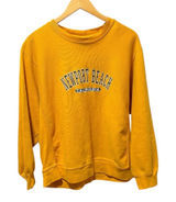 MV Sport Newport Beach‎ California Yellow Crewneck Sweatshirt Women's L Photo 0