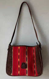 Mansi Brown Suede Handmade Guatemala Tikal Shoulder Bag Photo 0