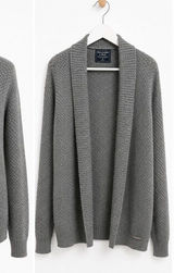 Abercrombie & Fitch Merino Wool Open Front Cardigan Sweater Medium Photo 0