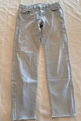 MOTHER The Looker Ankle Fray Jeans Womens 27 Sweet Talk Me Light Wash Skinny Photo 0