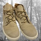 Susina Womens Ankle‎ Boots Sz 7.5 M Beige Suede Leather Lace Up Sneakers Photo 0