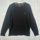 Polo Ralph Lauren Waffle Knit Thermal Crewneck Long Sleeve Sweater Womens Large Photo 0