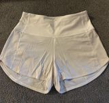 White Lululemon Speed Up Shorts 4" 4 Photo 0