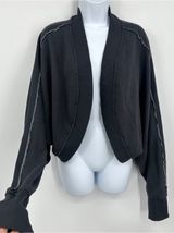 American Eagle Cropped Sweatshirt Cardigan Size 2XL Oversized Loungewear Photo 0