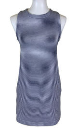 Abercrombie YPB Navy White Striped Athletic Tank Dress XS Sport Casual Photo 0