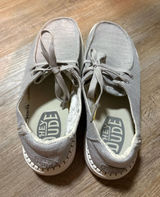 Hey Dude Casual Lace-Up Shoes in Light Beige Photo 0