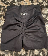 ECHT Scrunch Butt Black Shorts XS Photo 0