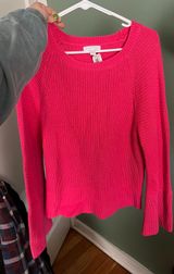 Hot Pink Knit Sweater Photo 0