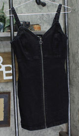 Garage Womens Zip Front Denim Mini Dress 1678e601ec4e9a Black PS Photo 0