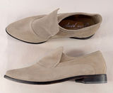 Free People Suede Pointed Toe Slip On Ankle Bootie in Taupe‎ Size 10 or 41 Photo 0