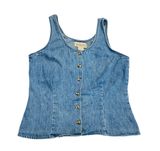 Vintage 90s Maurice’s Denim Button Down Tank Top 🔥 Photo 0