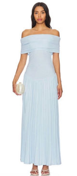 LIONESS Field Of Dreams Dress in Light Blue Photo 0