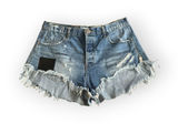One Teaspoon Distressed Denim Women's Shorts - Blue Photo 0