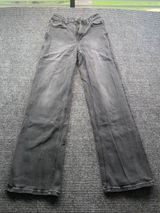 Hollister Ultra High Rise Baggy Jeans Black Wash Wide Leg Grunge‎ 24 X 29 SZ 00 Photo 0