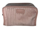 Bath & Body Works Quilted Faux Velvet Cosmetic Pouch zip top NWOT Photo 0