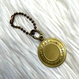 1" Coach Metal Circle Hangtag Hang Tag Bag Charm Photo 0