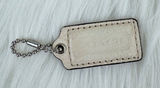 Coach Hang Tag Bag Charm Key Fob Cream 1.75"x1" Photo 0