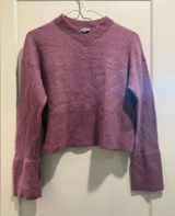 COS Women's V-Neck Sweater in Dusty Plum‎ wool & alpaca blend SizeXS Photo 0