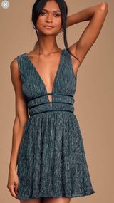 Lulus Smokeshow Metallic Mini Dress Photo 0
