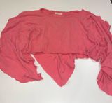 Free People Top Short Sleeve Small Pink We The Free Photo 0