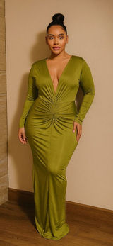 SheIn Sxy Olive Green women’s Bodycon dress‎ Photo 0