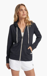 Vuori Womens Shirt Halo Performance Hoodie 2.0 Midnight Heather Size Small Photo 0
