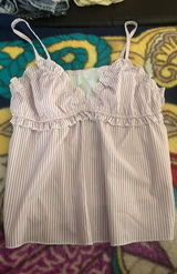 Shein Tank Top Pink Striped Photo 0