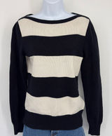 Lauren Ralph Lauren Striped‎ Boat Neck Long Sleeve Top Women SM Nautical Coastal Photo 0