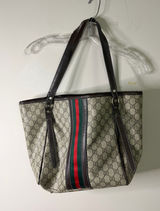 Monogram Tote Bag Brown Photo 0