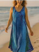 Women's Blue and Multi Dress Size undefined Photo 0