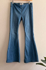 Free People Penny Pull-On Flare Bell Bottom Jeans US Size 26 Photo 0