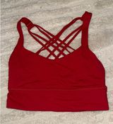 Lululemon sports bra red size 6 cross back Photo 0