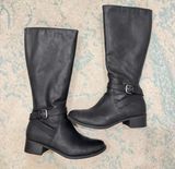 Black High Boots Size 10 Photo 0