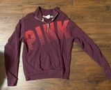 PINK QuarterZip Sweatshirt Photo 0