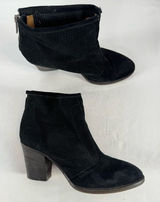 Aquatalia Perforated Suede Bootie in Black Size 8.5‎ Photo 0