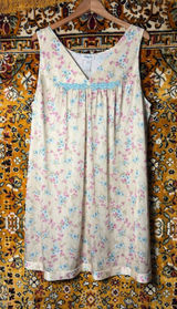 80s Vintage Vanity Fair Plus Size Floral Slip Nightgown 2X Coquette Photo 0