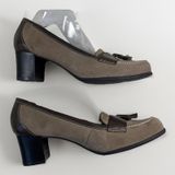 NATURALIZER Women’s Taupe Suede Oxford Size 9.5 Photo 0
