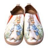 Tattoo Horse Cotton Canvas Peter Rabbit Slip-On Sneakers Sz 10 42 Art to Wear Photo 0