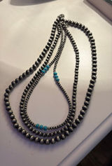 set of three boutique navajo pearl necklaces Photo 0