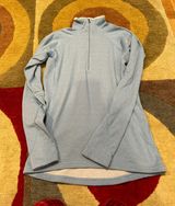 Patagonia Performance Baselayer Capilene Quarter Zip Sweatshirt Light Blue S Photo 0