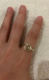 Vintage ring band sterling silver 925 size 8 Photo 0