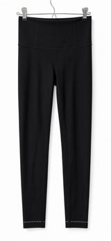 Lululemon Black High Rise Leggings Size 4 27” Inseam Zip Pocket Photo 0