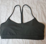 Lululemon Women's green Strappy Sports Bra sz 12 Photo 0