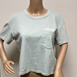 NWOT Madewell “Free & Easy” Graphic short sleeve cropped tee with pocket size S Photo 0