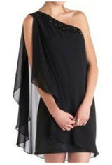 Max And Cleo Black Camilla One‎ Shoulder Beaded Party Dress Sz 0 NEW Photo 0