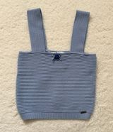 Hollister Coquette Blue Gingham Bow & Rosebud Square Neck Knit Tank Photo 0