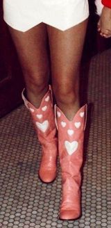 Pink Heart Cowgirl Boots Photo 0