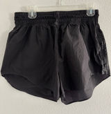 Lululemon Break New Ground Shorts Womens 8 Black Unlined Packable Travel Running Photo 0