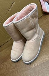 UGG Classic Short II Birchwood Water-resistant Suede Women Boots Size Size 8 Photo 0