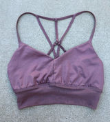 Alo Yoga Purple Strappy Athletic Sports Bra Women Size XS Photo 0